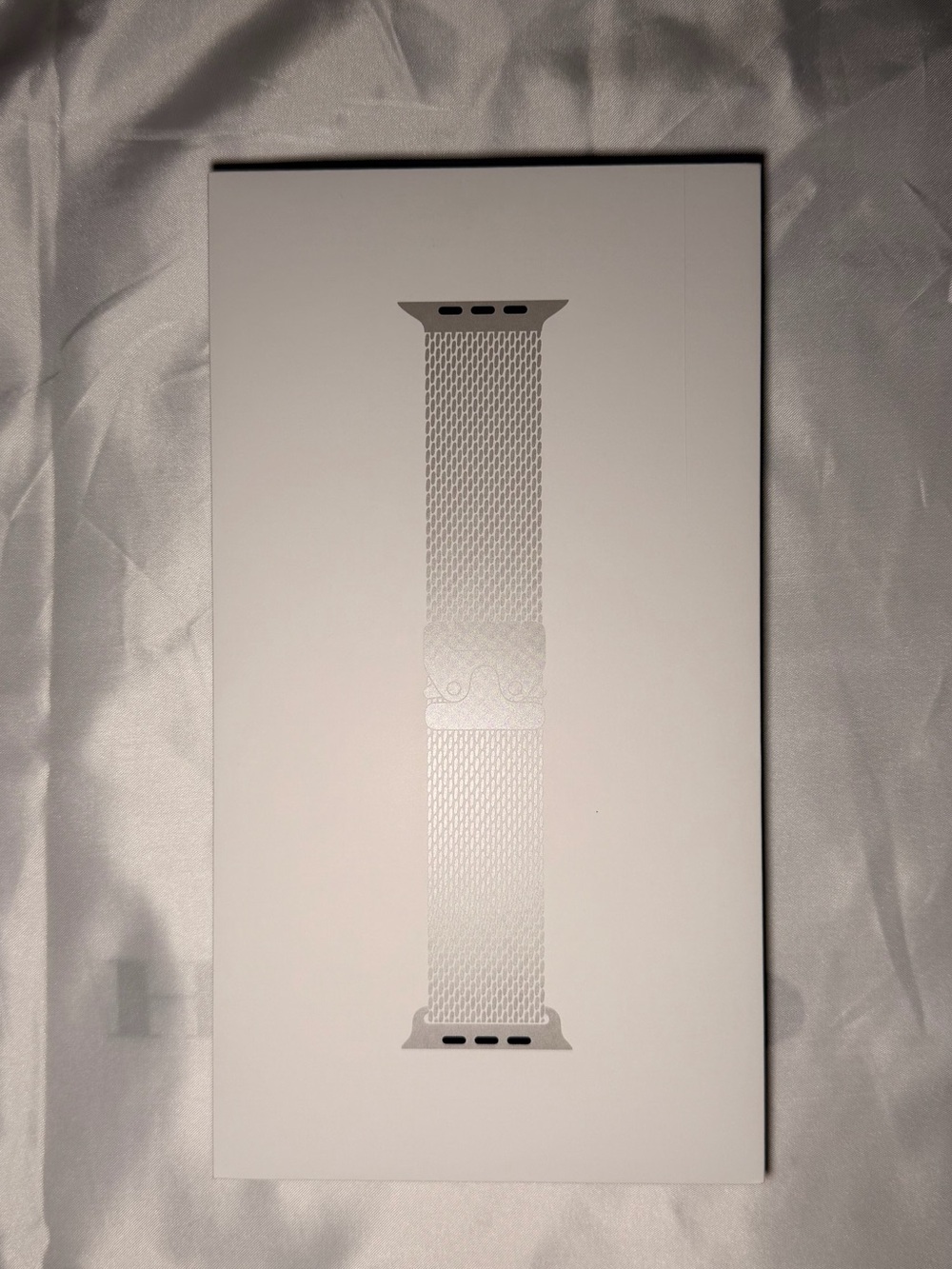 Apple Watch Ultra Titanium Milanese Band in Medium - Natural Titanium